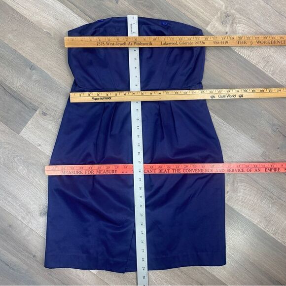 Limited Edition Strapless Sheath Pencil Dress Blue 10 - Picture 12 of 12